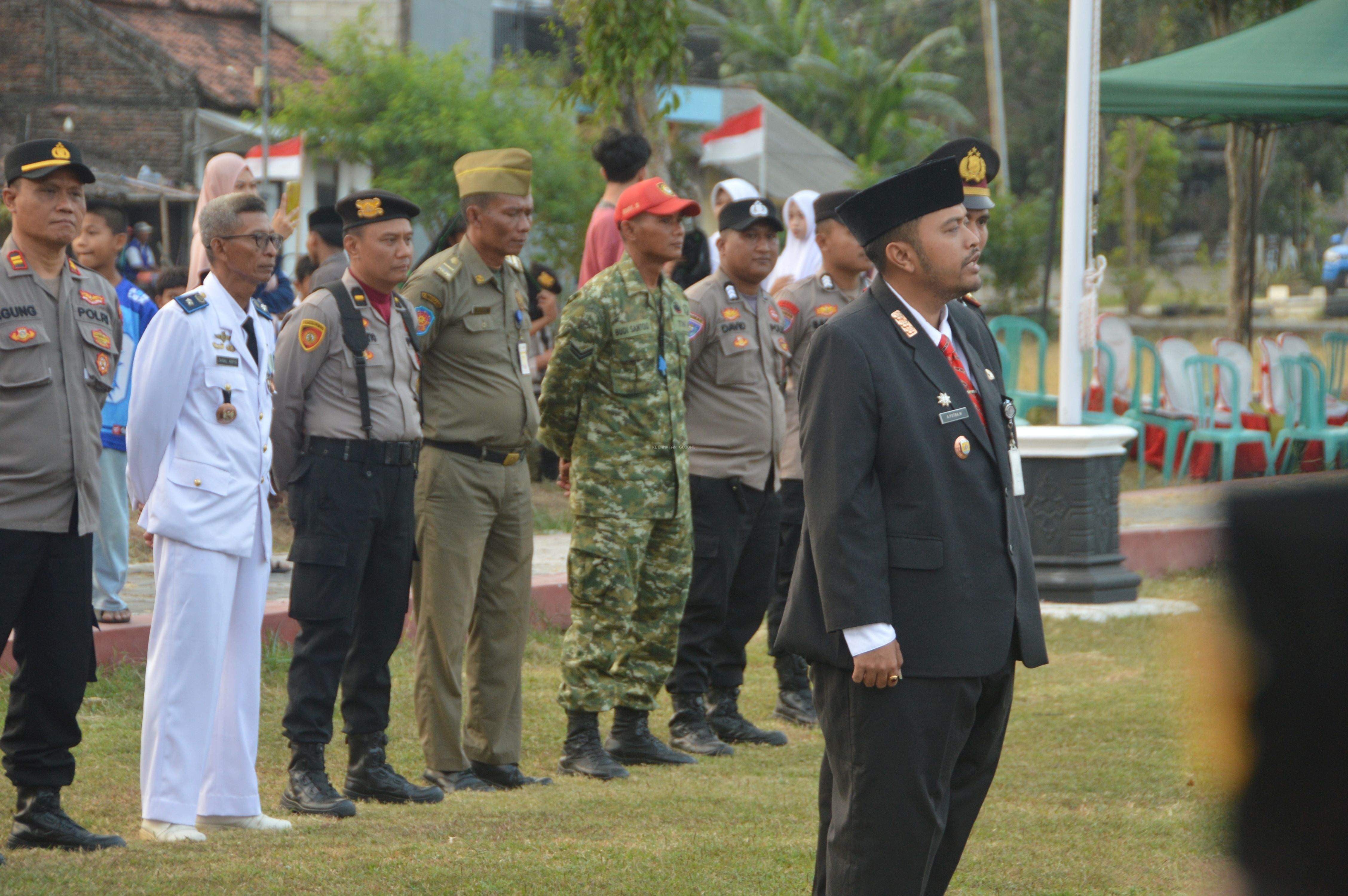 Upacara Penurunan Bendera Tutup Rangkaian Peringatan HUT ke-81 RI di Kecamatan Godong